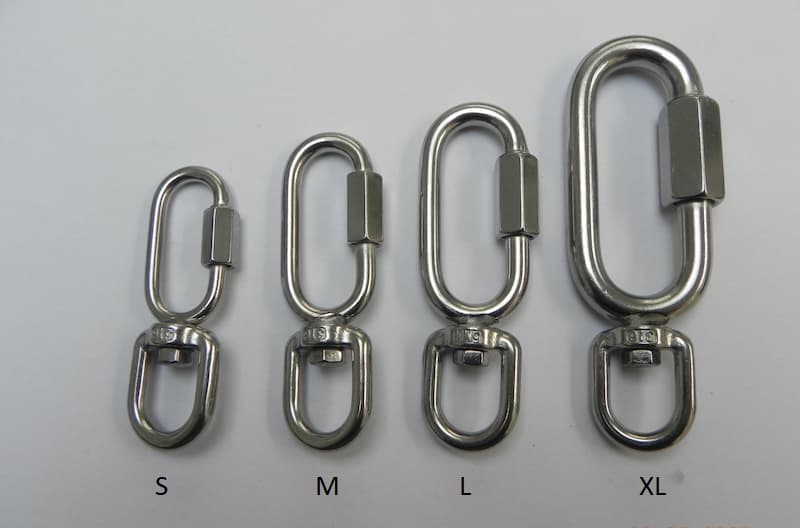 MAC Falcon stainless steel carbine swivels with screw